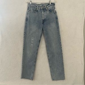 Old Navy Button Up Jeans Faded High Rise Size 10 NWT